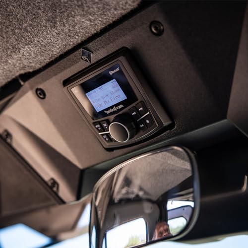 Rockford Fosgate DEFEND17-STG1 Complete Audio Roof System – Two Speaker, 50-Watt Amplified Audio System with PMX-1 Marine Grade Media Receiver for Select 2017+ Can-Am Defender Models Rockford Fosgate DEFEND17-STG1 Complete Audio Roof System – Two Speaker, 50-Watt Amplified Audio System with PMX-1 Marine Grade Media Receiver for Select 2017+ Can-Am Defender Models